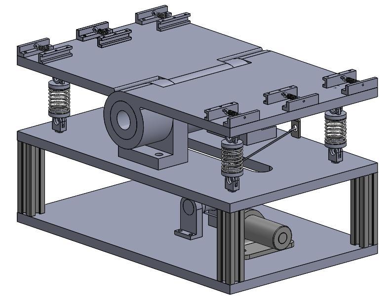 CAD assembly of the dynamic flexion test rig