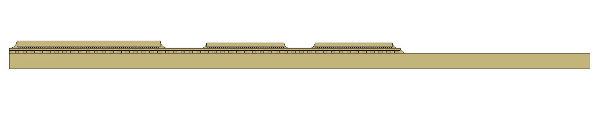 Two-dimensional half-symmetry model of the microelectronic package