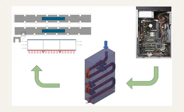 Published electronics-cooling minichannel and rib geometry